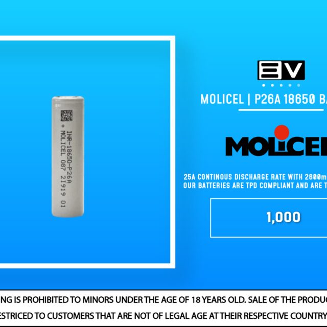 Molicel - P26A 18650 Battery (UK Edition)