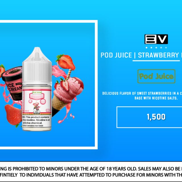 Pod Juice - Strawberry Ice Cream