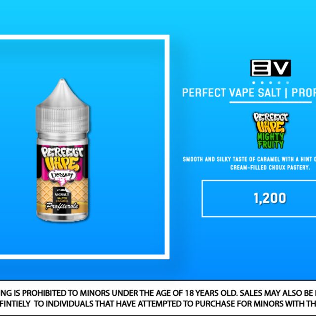 Perfect Vape Salt - Profiterole