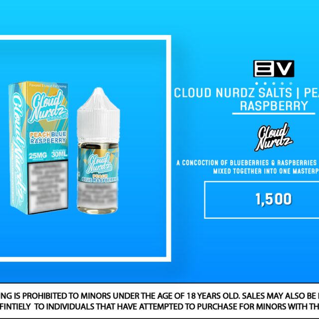 Cloud Nurdz Salt - Peach Blue Raspberry