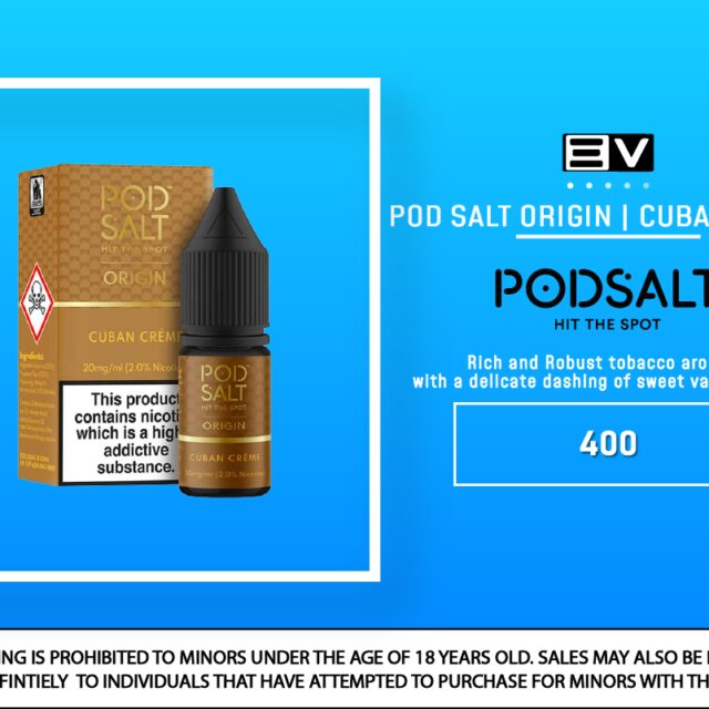 Pod Salt Origin - Cuban Creme 10ml
