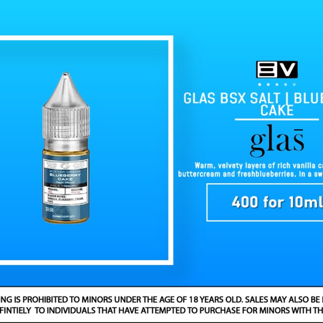Glas BSX Salt - Blueberry Cake 10ML