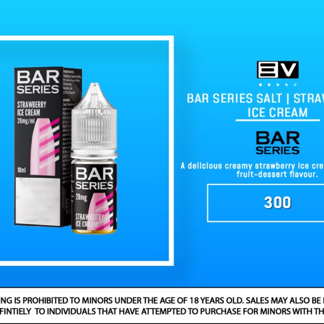 Bar Series Salt - Strawberry Icecream 10ML