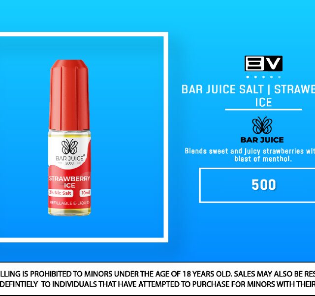 Bar Juice Salts - Strawberry Ice 10ML