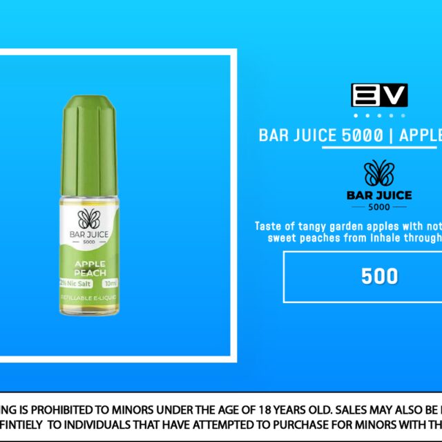 Bar Juice Salts - Apple Peach 10ML