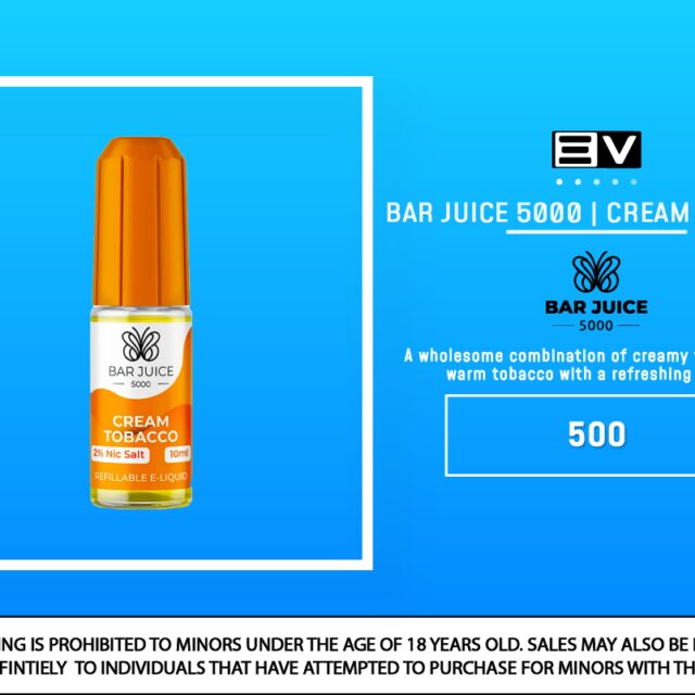 Bar Juice Salts - Cream Tobacco 10ML