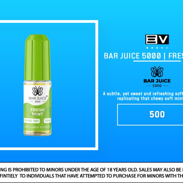 Bar Juice Salts - Fresh Mint 10ML