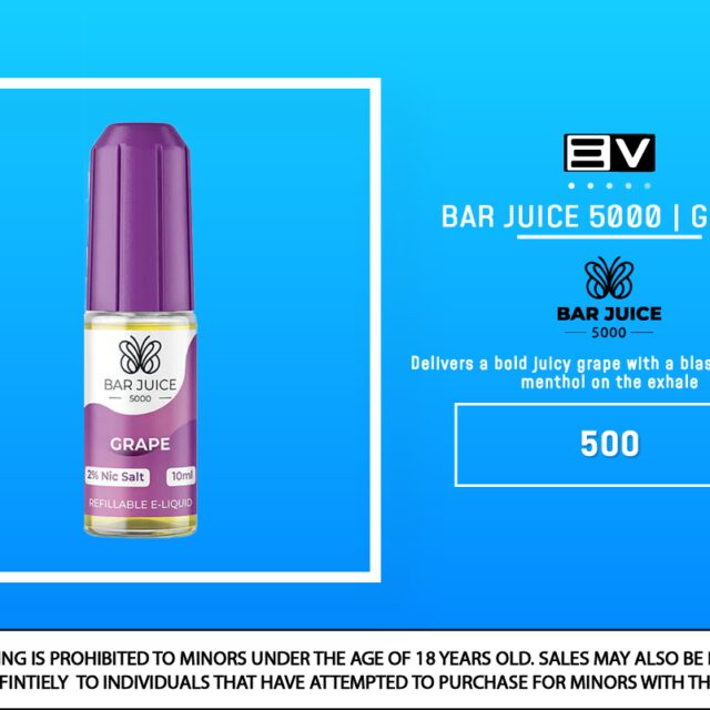 Bar Juice Salts - Grape 10ML