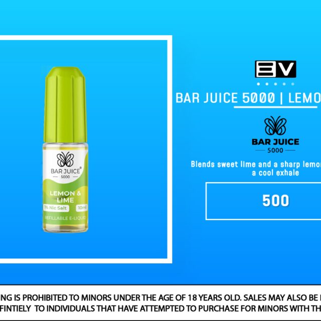 Bar Juice Salts - Lemon and Lime 10ML