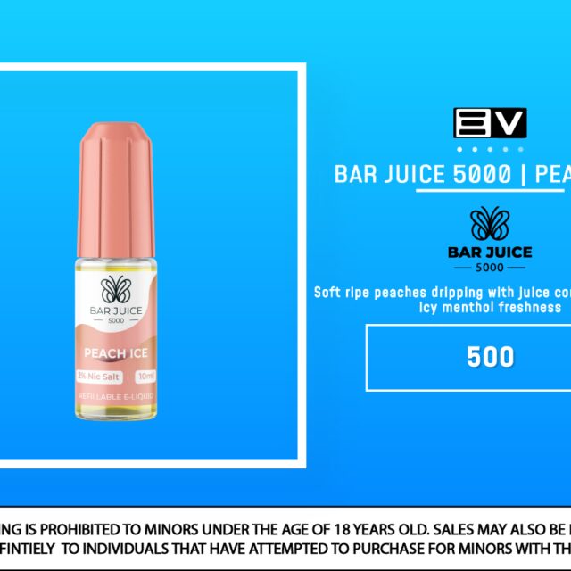 Bar Juice Salts - Peach Ice 10ML