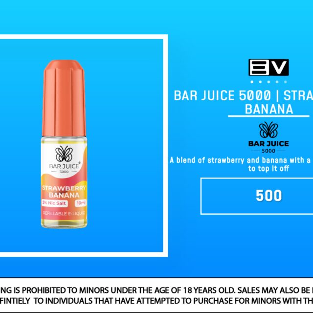 Bar Juice Salts - Strawberry Banana 10ML