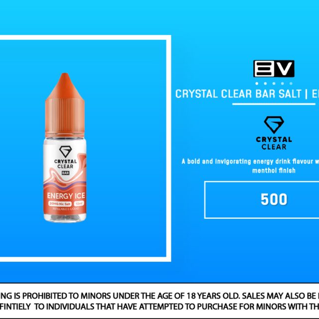Crystal Clear Bar Salt - Energy Ice 10ml