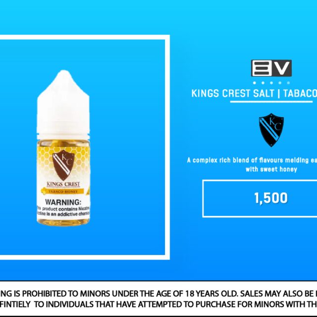 Kings Crest Salt - Tabaco Honey